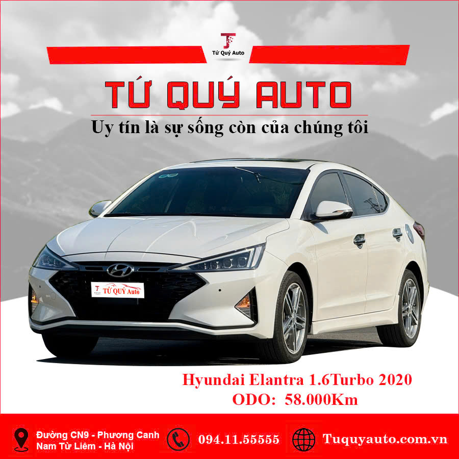 Xe Hyundai Elantra Sport 1.6 AT 2020 - Trắng