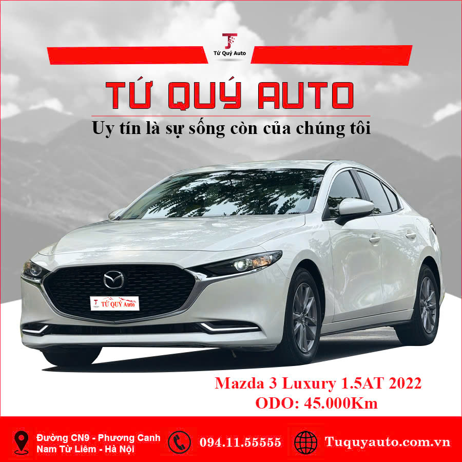 Xe Mazda 3 1.5L Luxury 2022 - Trắng