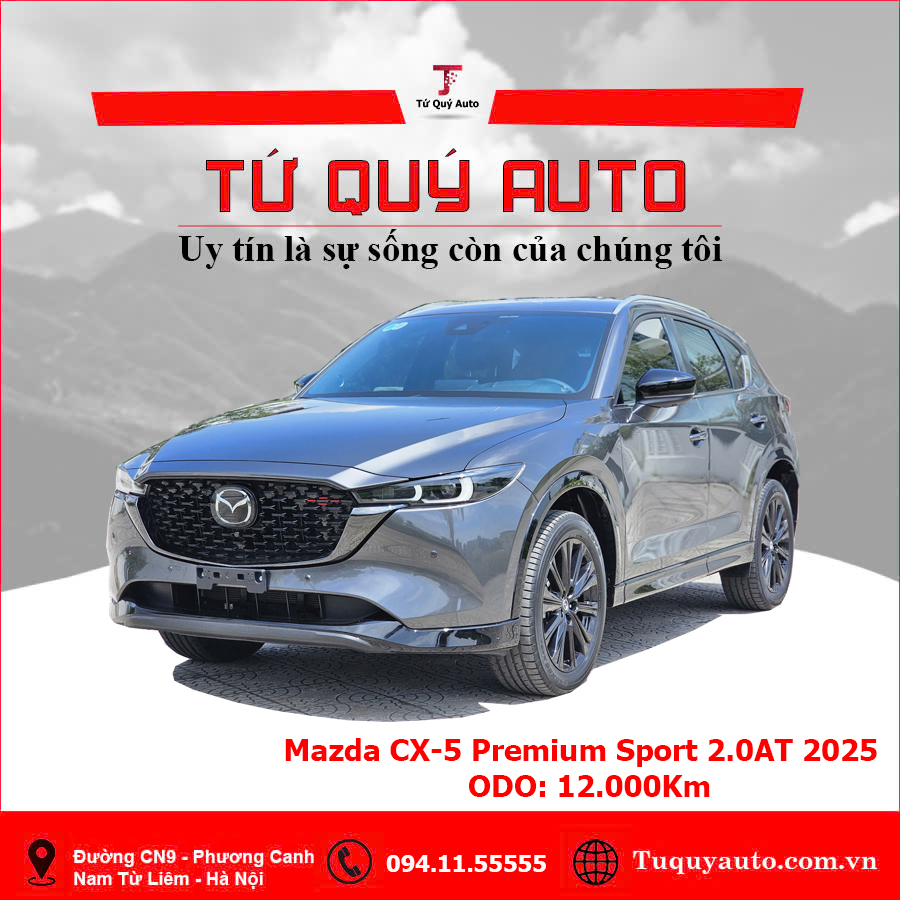 Xe Mazda CX5 Premium Sport 2.0 AT 2025 - Xám