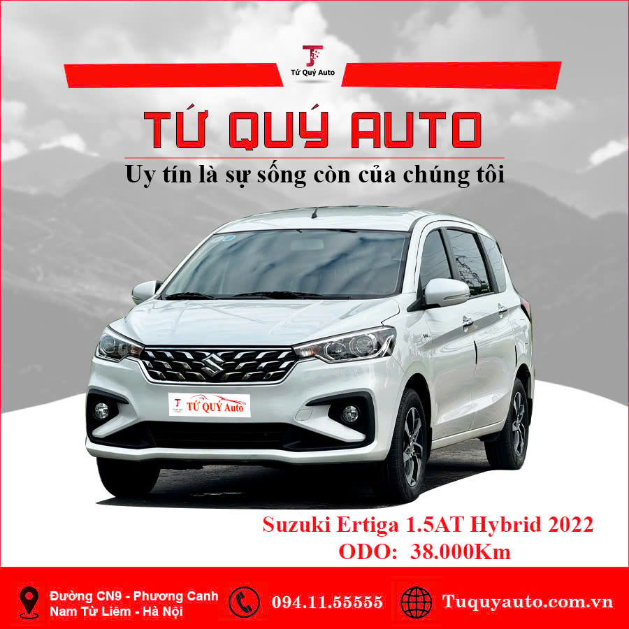 Xe Suzuki Ertiga Hybrid Sport 1.5 AT 2022 - Trắng