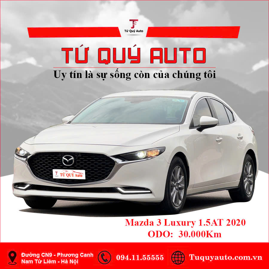 Xe Mazda 3 1.5L Luxury 2020 - Trắng