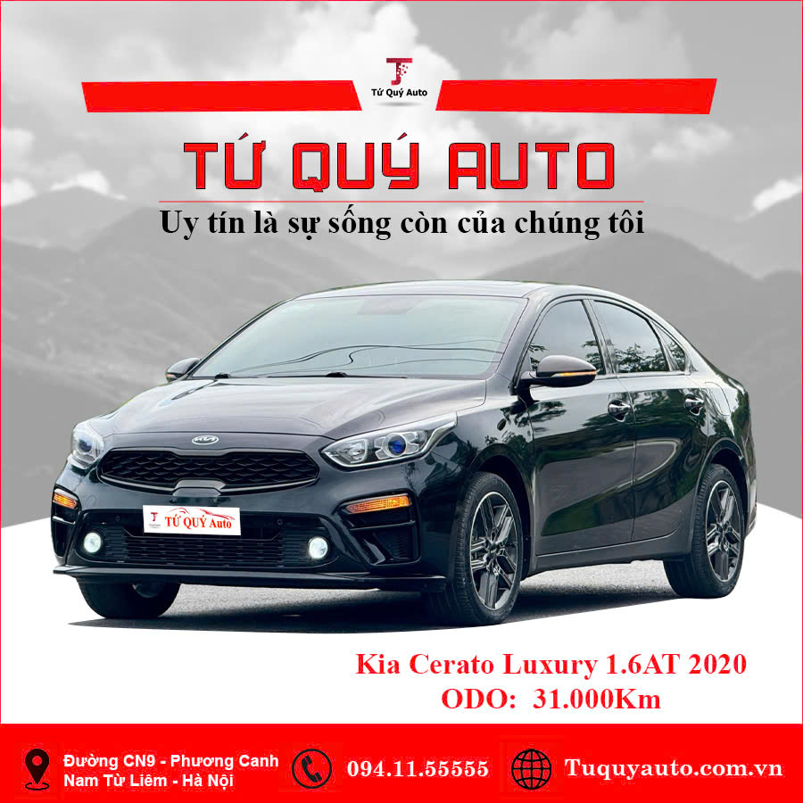 Xe Kia Cerato 1.6 AT Luxury 2020 - Đen