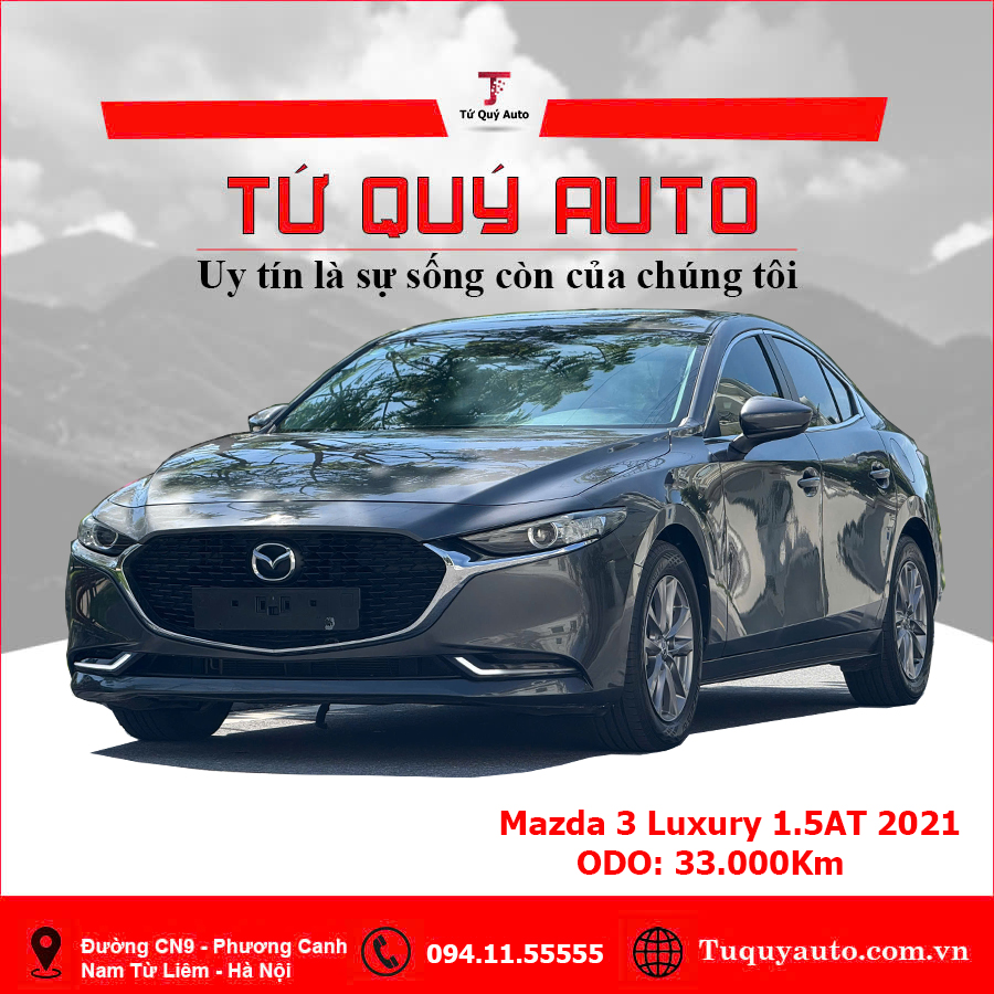 Xe Mazda 3 1.5L Luxury 2021 - Xám
