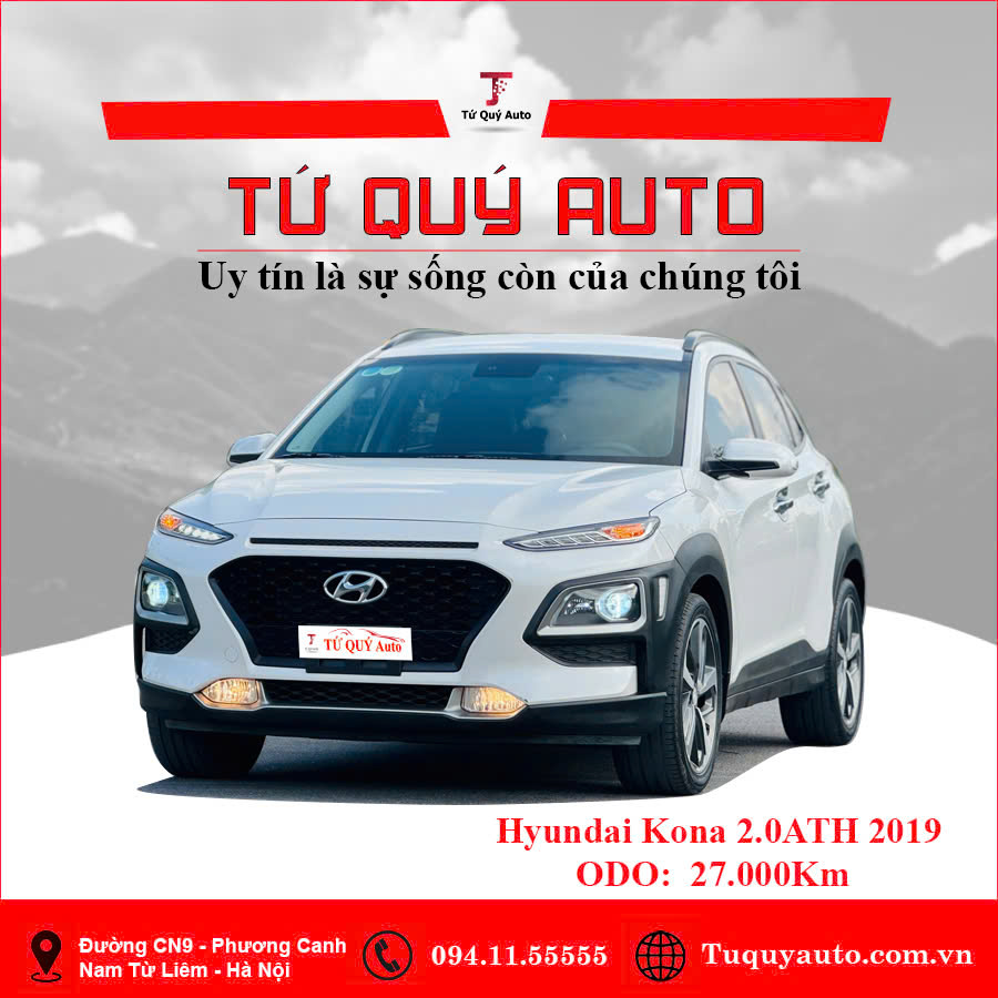 Xe Hyundai Kona 2.0 ATH 2019 - Trắng