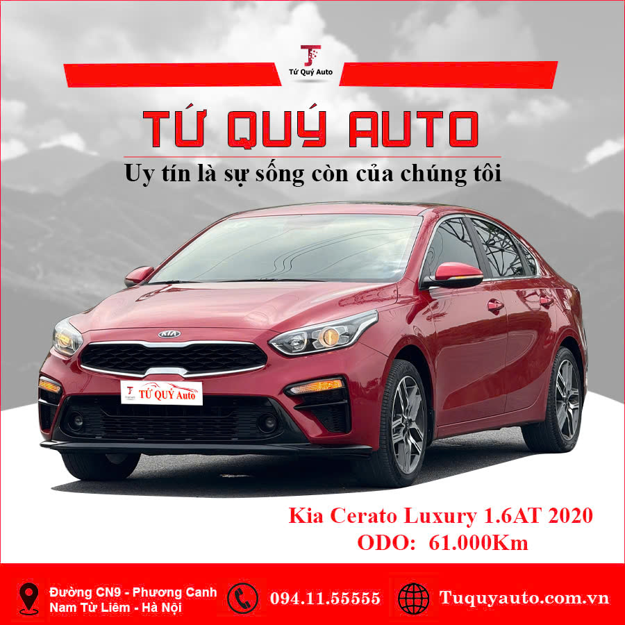 Xe Kia Cerato 1.6 AT Luxury 2020 - Đỏ