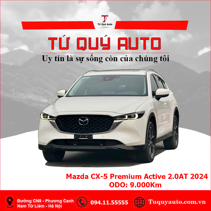 Xe Mazda CX5 Premium Active 2.0 AT 2024 - Trắng