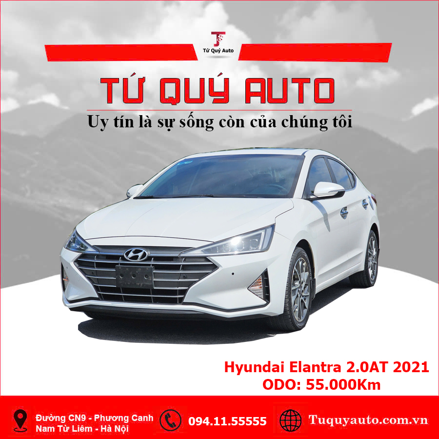 Xe Hyundai Elantra 2.0 AT 2021 - Trắng