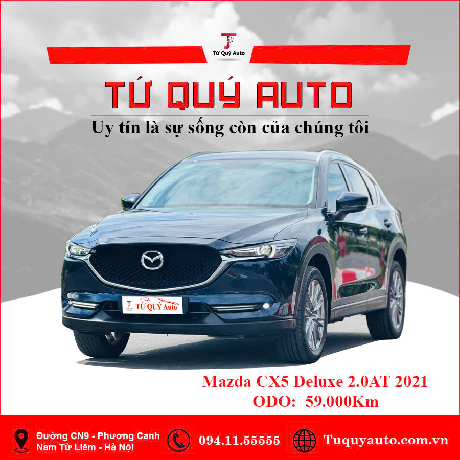 Xe Mazda CX5 Deluxe 2.0 AT 2021 - Xanh Đen