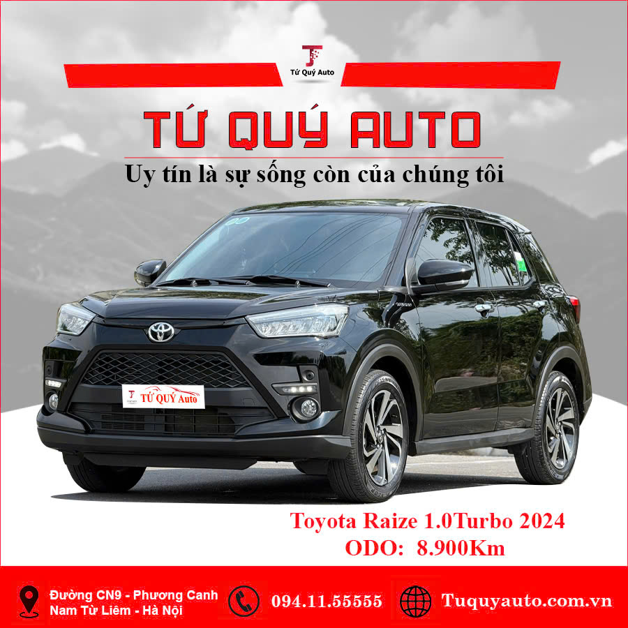 Xe Toyota Raize G 1.0 CVT 2024 - Đen