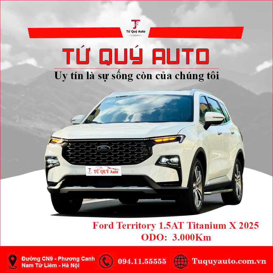 Xe Ford Territory Titanium X 1.5 AT 2025 - Trắng