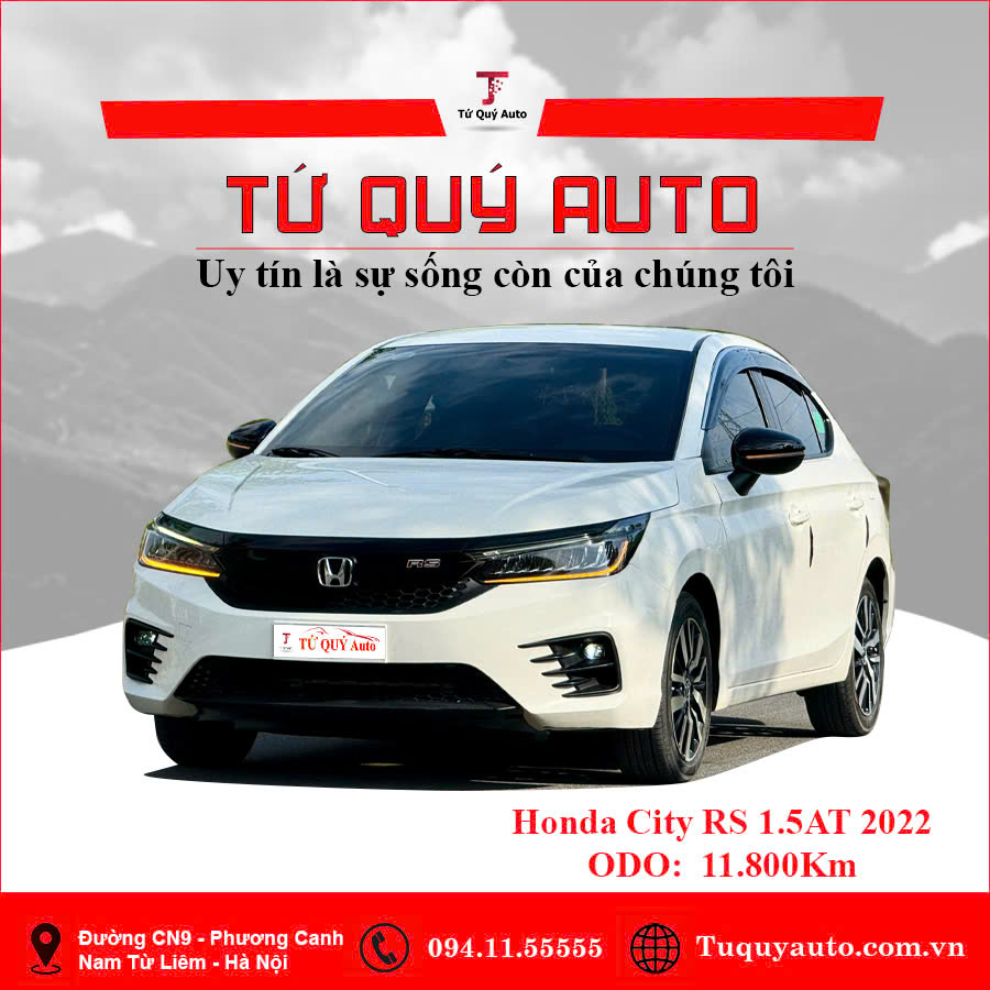 Xe Honda City RS 1.5 AT 2022 - Trắng