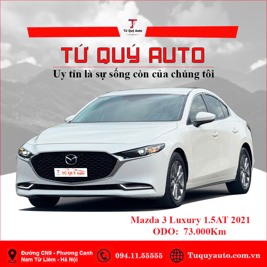 Xe Mazda 3 1.5L Luxury 2021 - Trắng