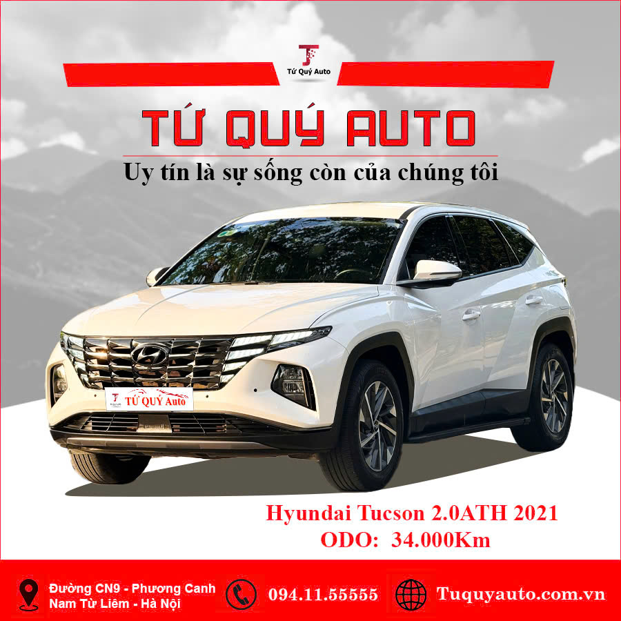Xe Hyundai Tucson 2.0 AT Đặc biệt 2021 - Trắng