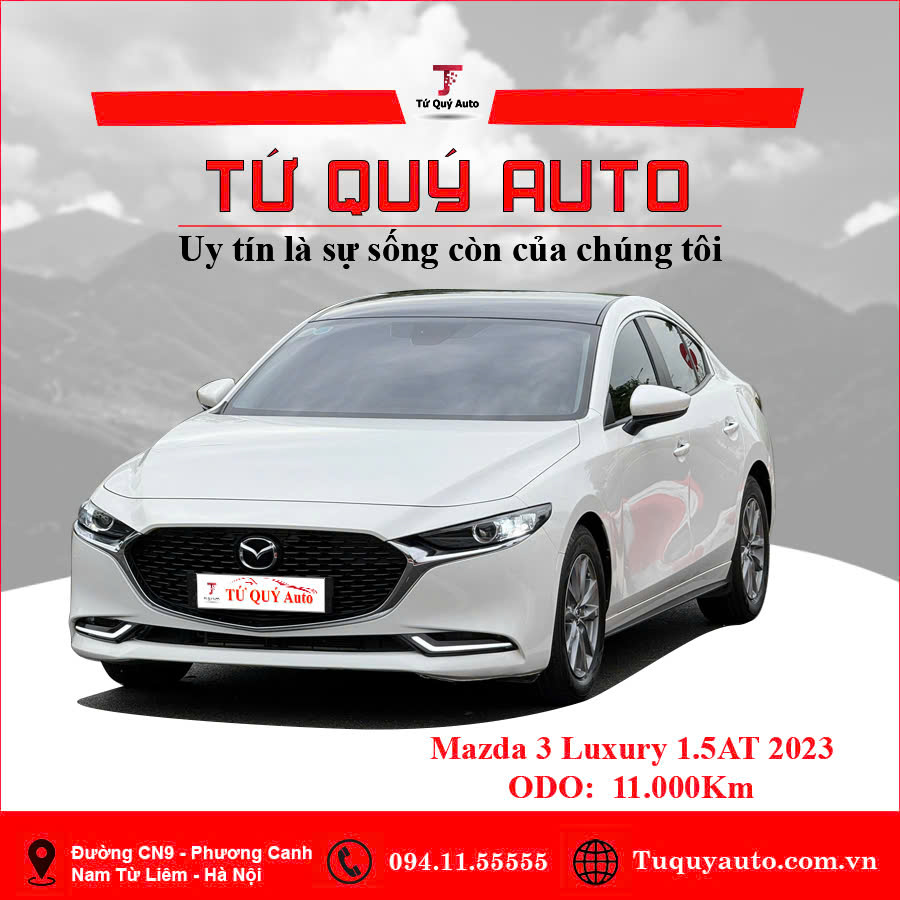 Xe Mazda 3 1.5L Luxury 2023 - Trắng