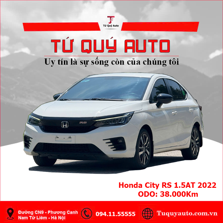 Xe Honda City RS 1.5 AT 2022 - Trắng