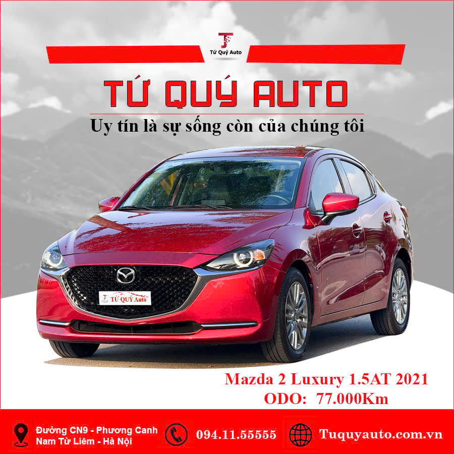 Xe Mazda 2 Luxury 2021 - Đỏ
