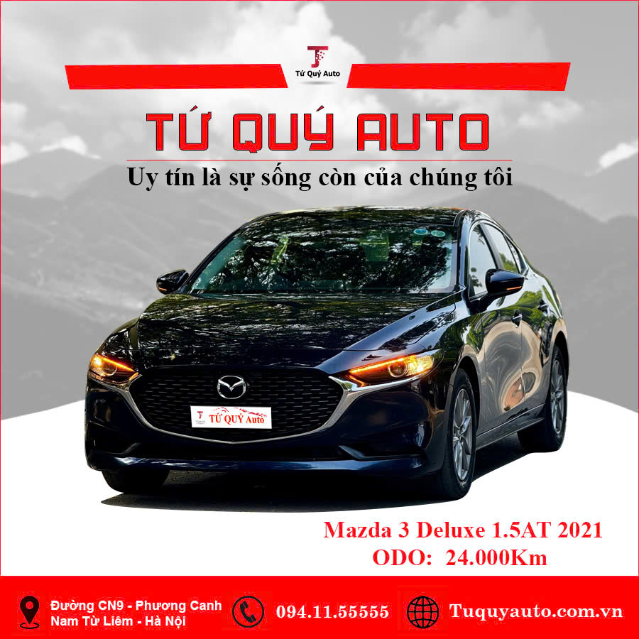 Xe Mazda 3 1.5L Deluxe 2021 - Xanh Đen