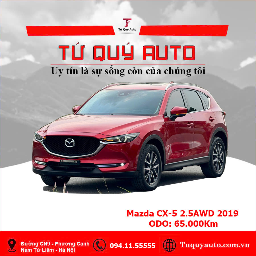 Xe Mazda CX5 2.5 AT AWD 2019 - Đỏ