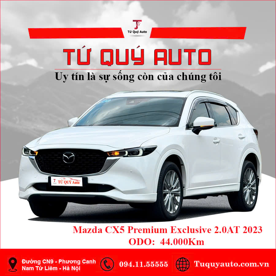Xe Mazda CX5 Premium Exclusive 2.0 AT 2023 - Trắng