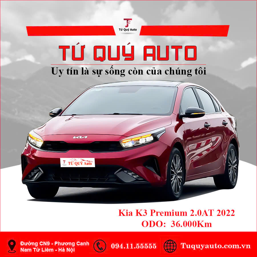 Xe Kia K3 Premium 2.0 AT 2022 - Đỏ