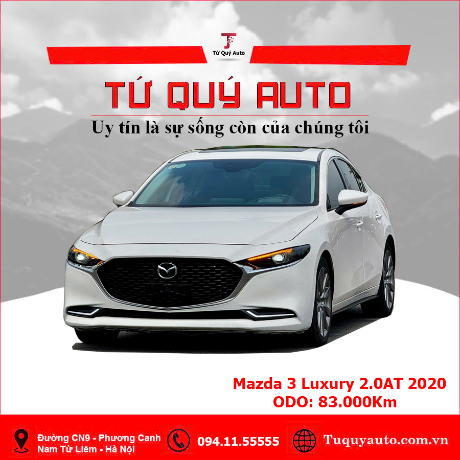 Xe Mazda 3 2.0L Signature Luxury 2020 - Trắng