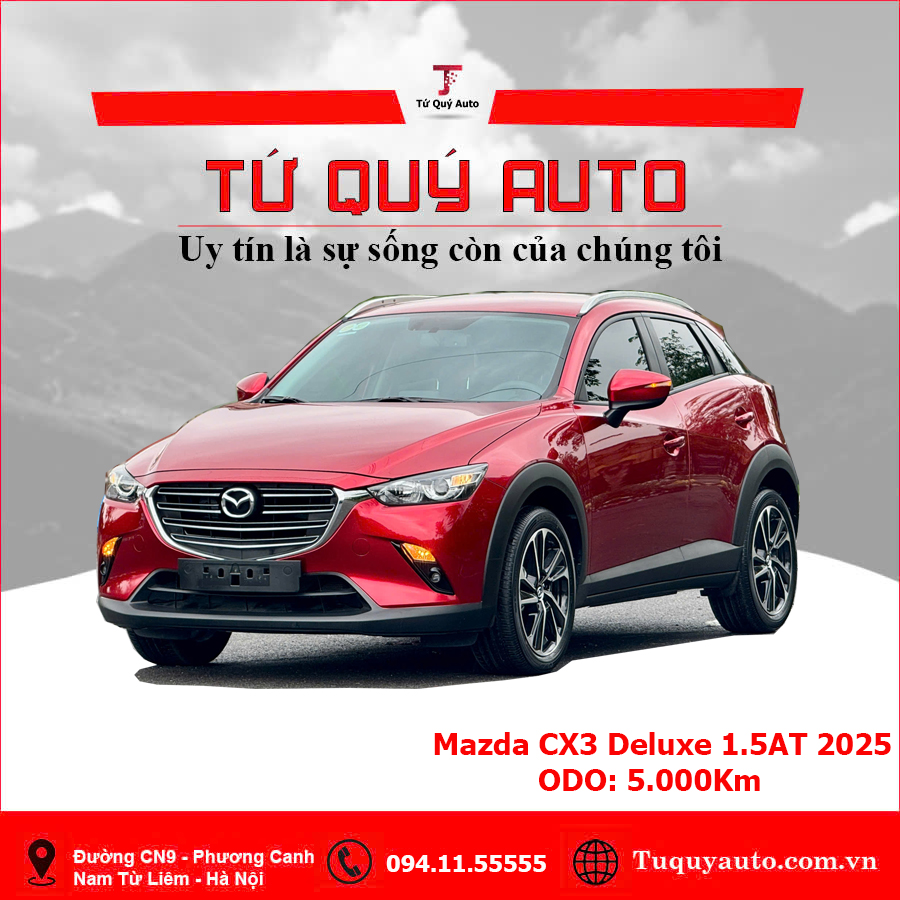 Xe Mazda CX3 Deluxe 1.5 AT 2025 - Đỏ