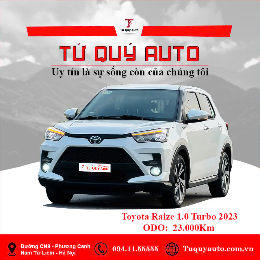 Xe Toyota Raize G 1.0 CVT 2023 - Trắng