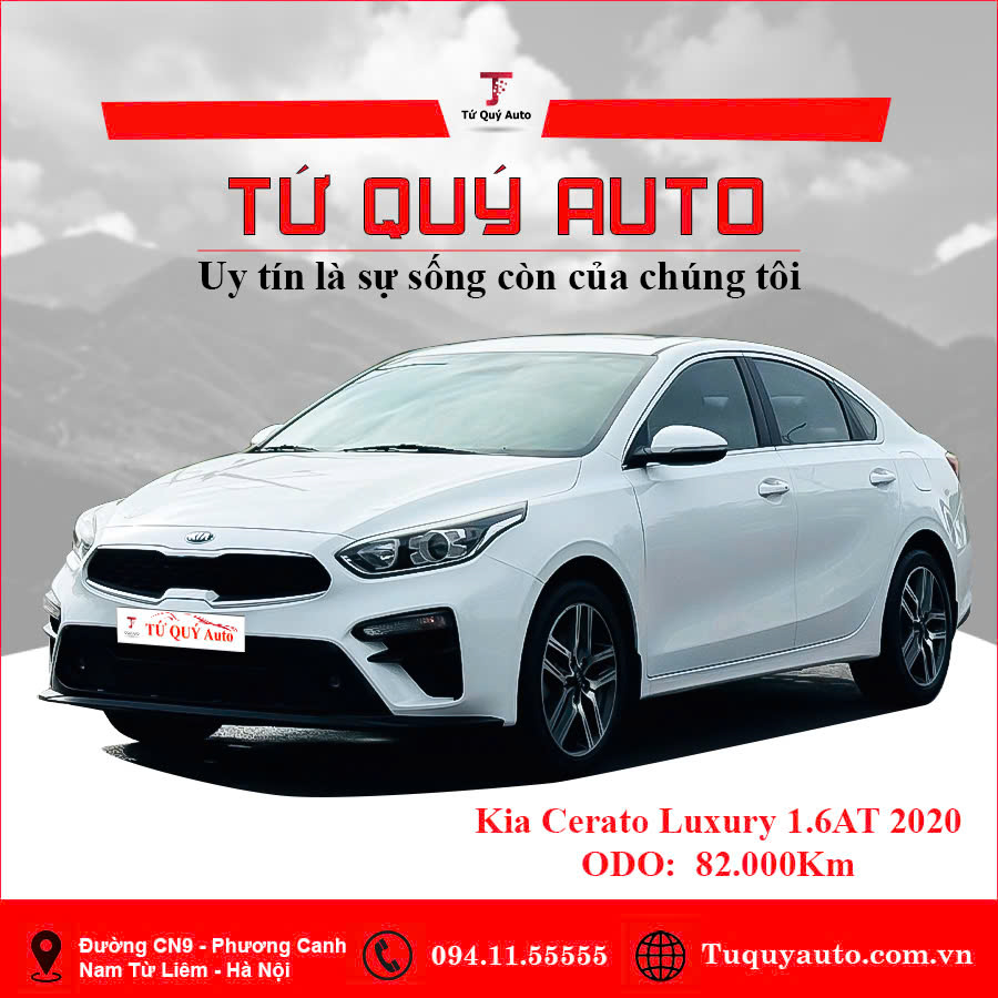 Xe Kia Cerato 1.6 AT Luxury 2020 - Trắng
