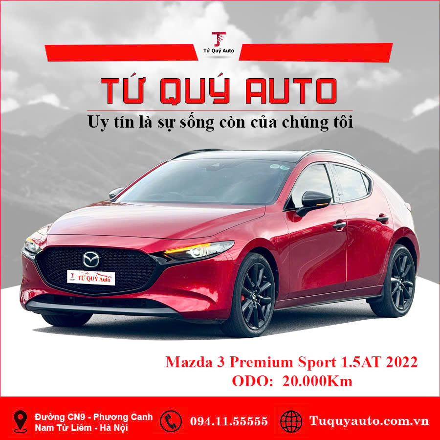 Xe Mazda 3 1.5L Sport Premium 2022 - Đỏ