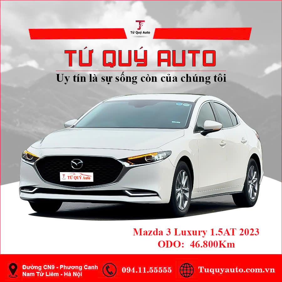 Xe Mazda 3 1.5L Luxury 2023 - Trắng