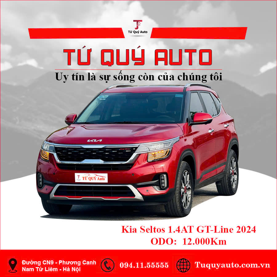 Xe Kia Seltos GT-Line 1.4 AT 2024 - Đỏ