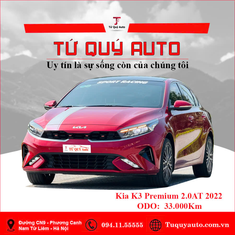 Xe Kia K3 Premium 2.0 AT 2022 - Đỏ