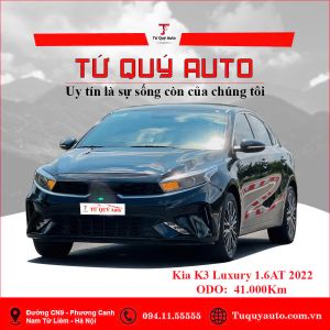 Xe Kia K3 Luxury 1.6 AT 2022 - Đen
