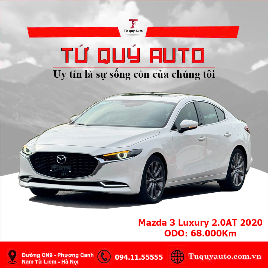 Xe Mazda 3 2.0L Signature Luxury 2020 - Trắng