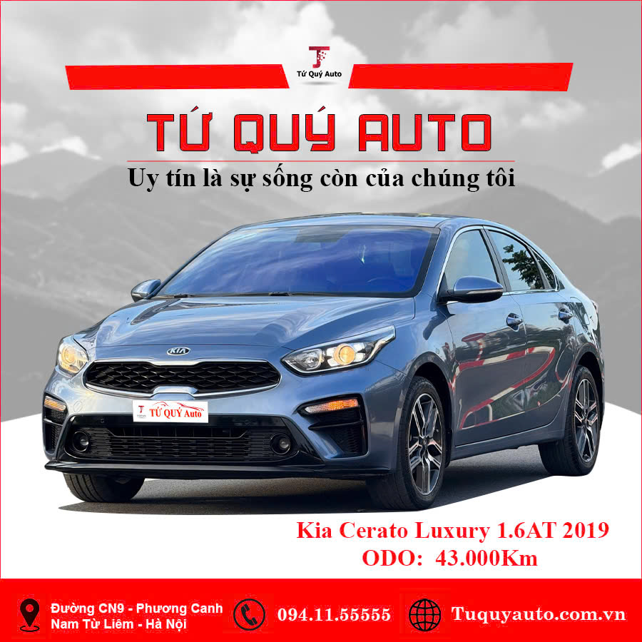 Xe Kia Cerato 1.6 AT Luxury 2019 - Xanh