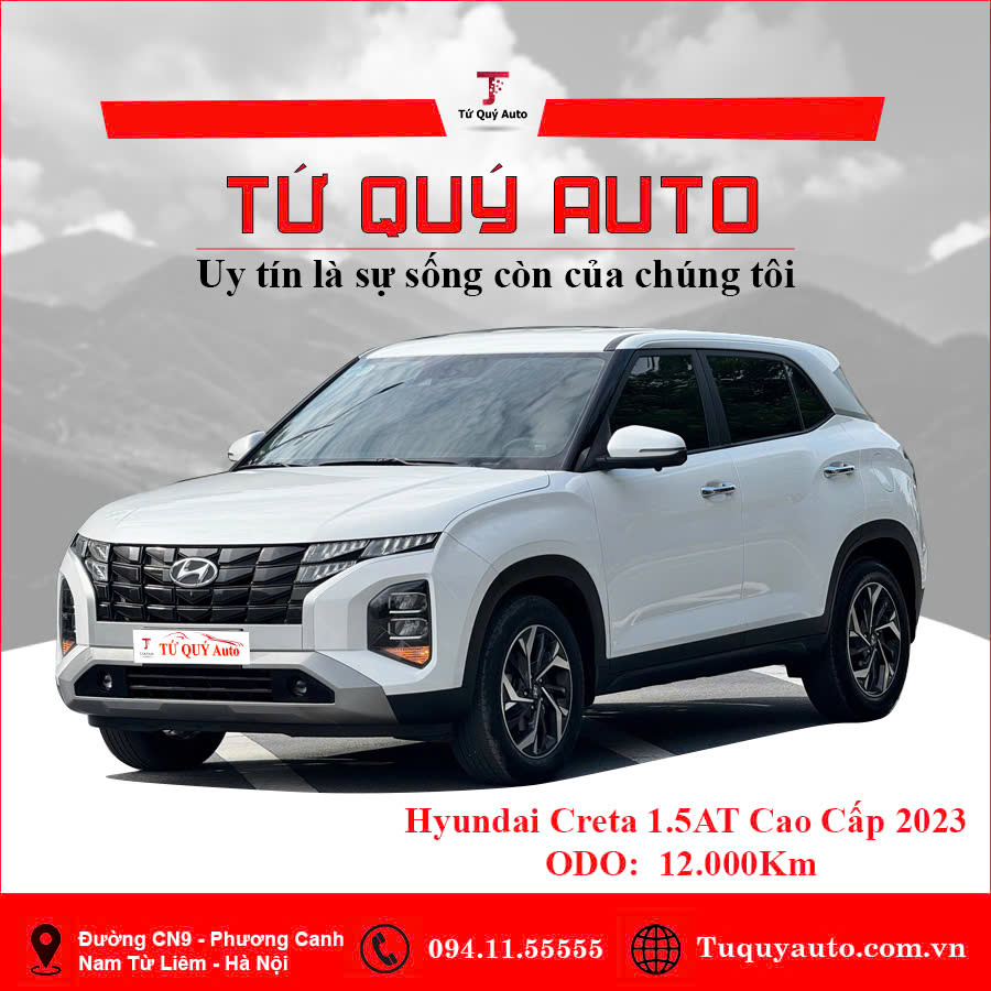 Xe Hyundai Creta Cao cấp 1.5 AT 2023 - Trắng
