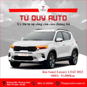 Xe Kia Sonet Luxury 1.5 AT 2023 - Trắng