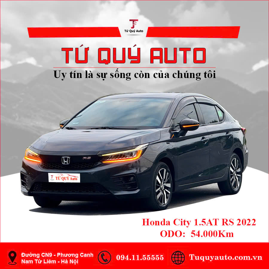 Xe Honda City RS 1.5 AT 2022 - Xanh