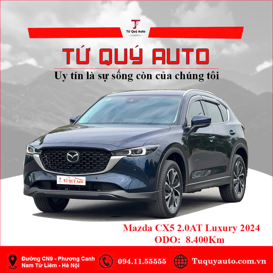 Xe Mazda CX5 Luxury 2.0 AT 2024 - Xanh Đen