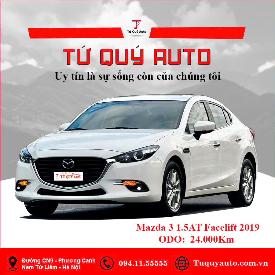 Xe Mazda 3 Sedan 1.5AT 2019 - Trắng
