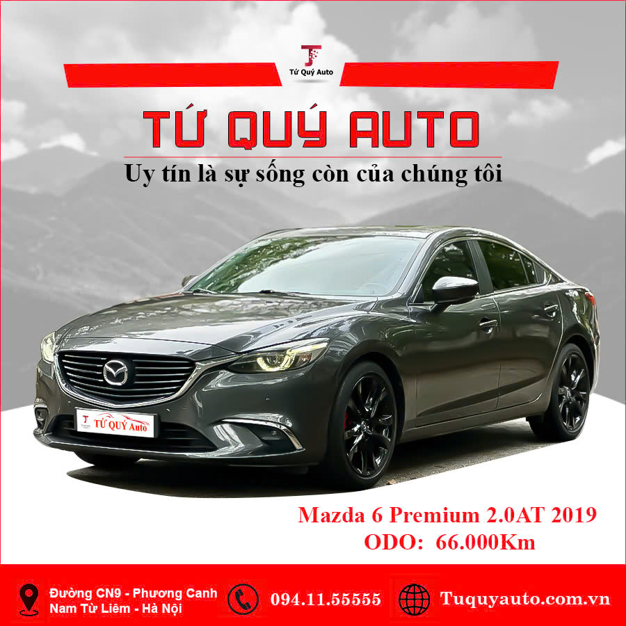 Xe Mazda 6 Premium 2.0 AT 2019 - Xám