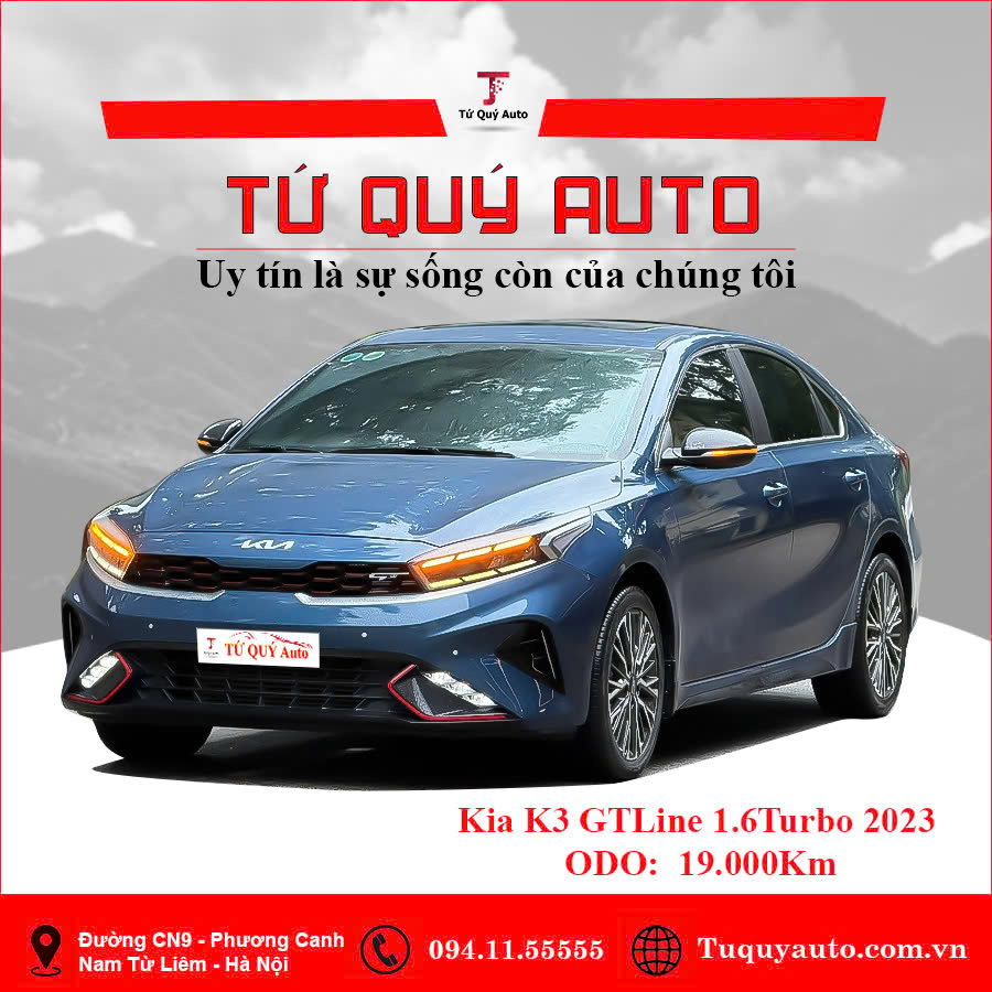 Xe Kia K3 GT 1.6 AT Turbo 2023 - Xanh