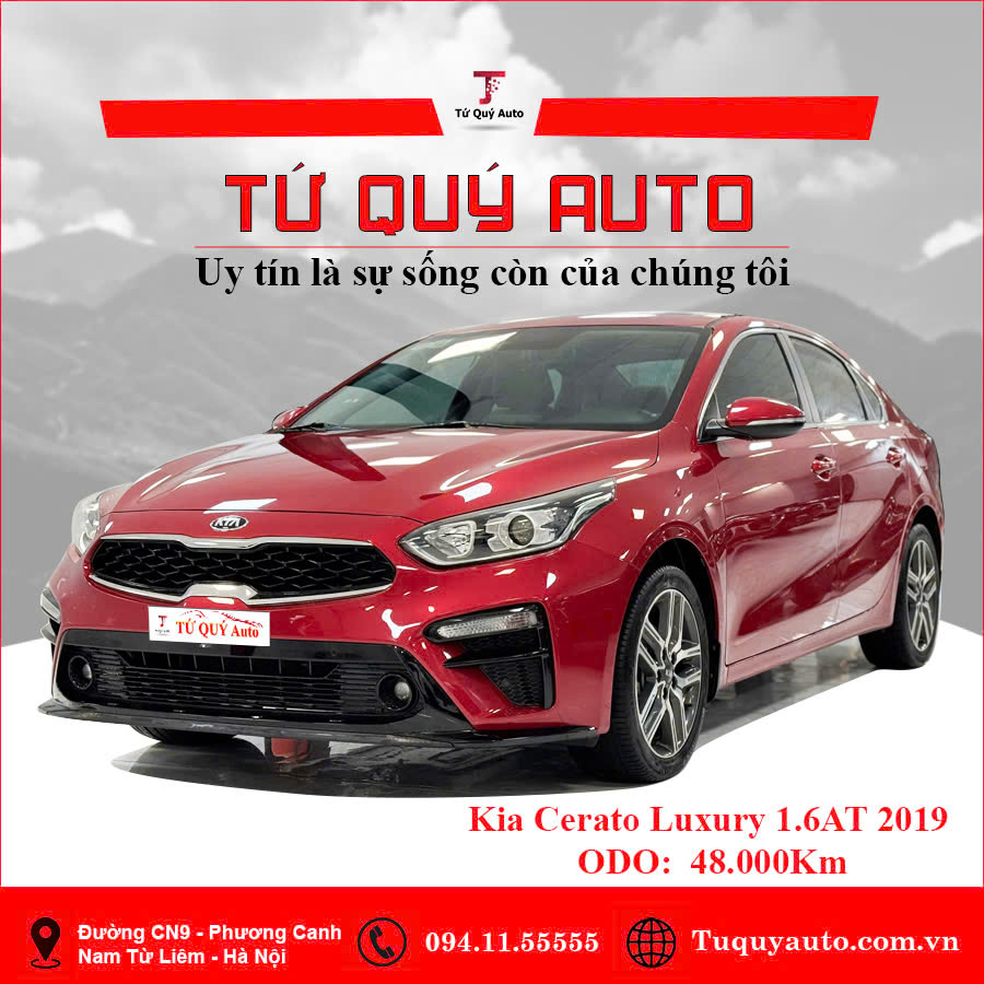Xe Kia Cerato 1.6 AT Luxury 2019 - Đỏ