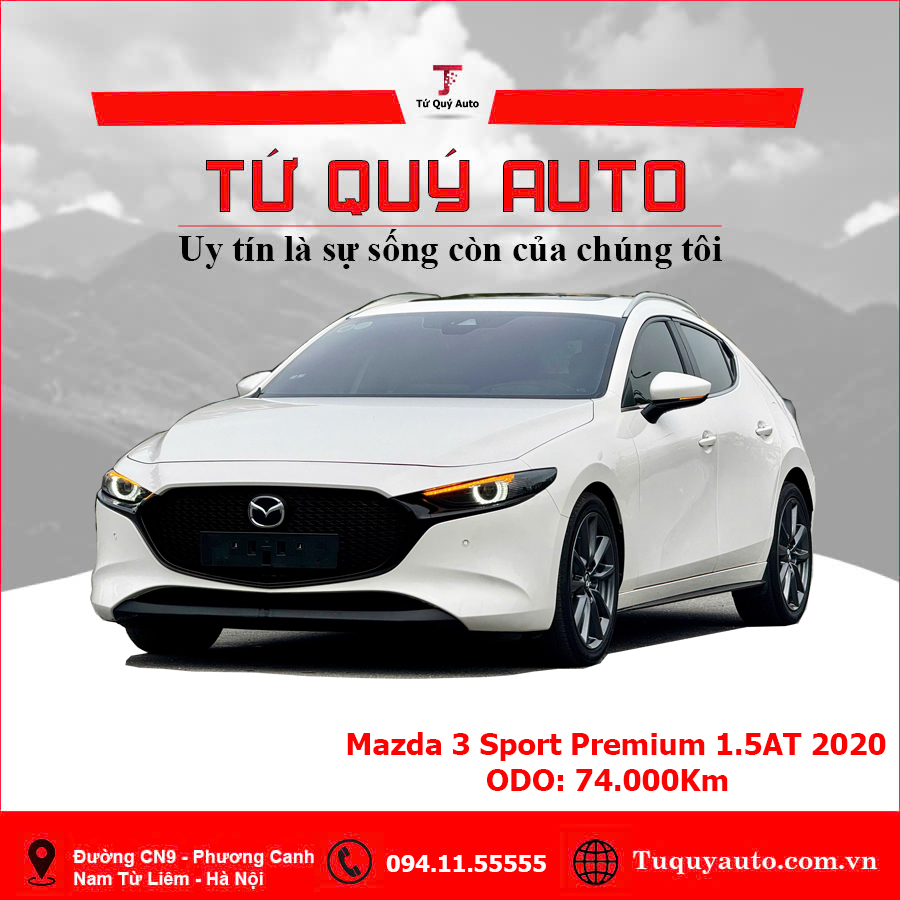 Xe Mazda 3 1.5L Sport Premium 2020 - Trắng