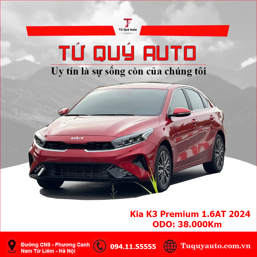 Xe Kia K3 Premium 1.6 AT 2024 - Đỏ