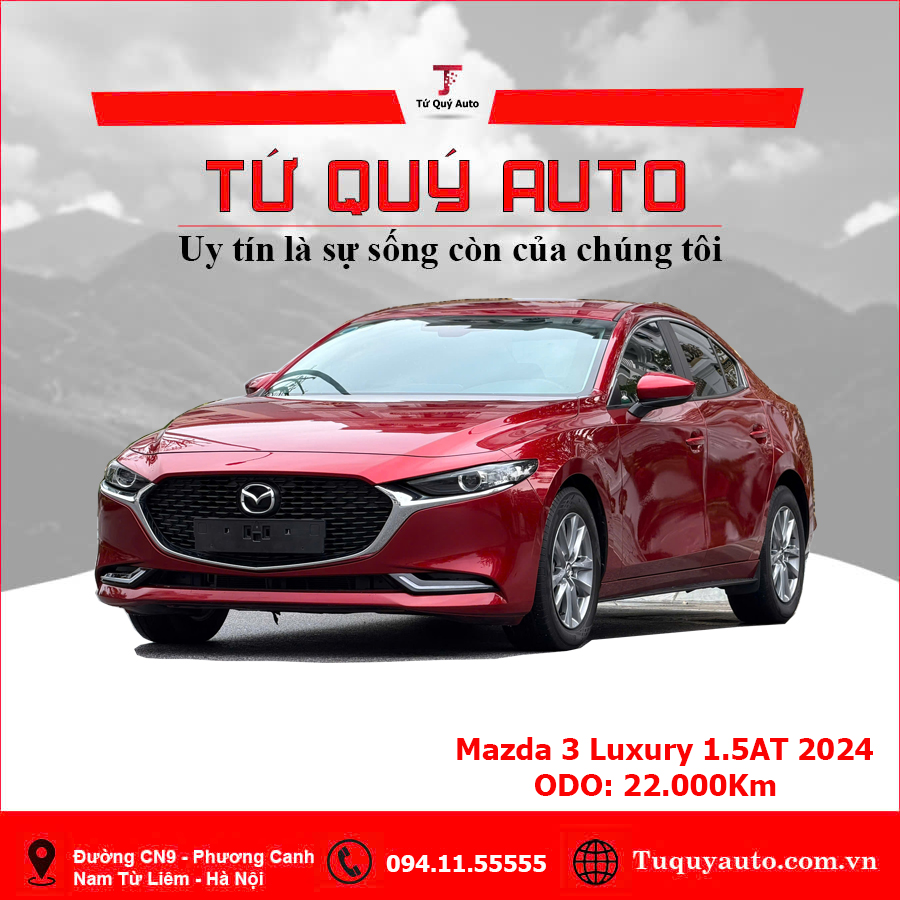 Xe Mazda 3 1.5L Luxury 2024 - Đỏ