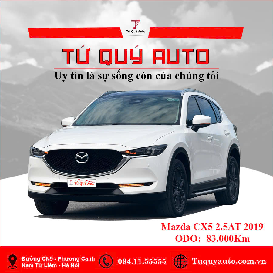 Xe Mazda CX5 2.5 AT 2WD 2019 - Trắng