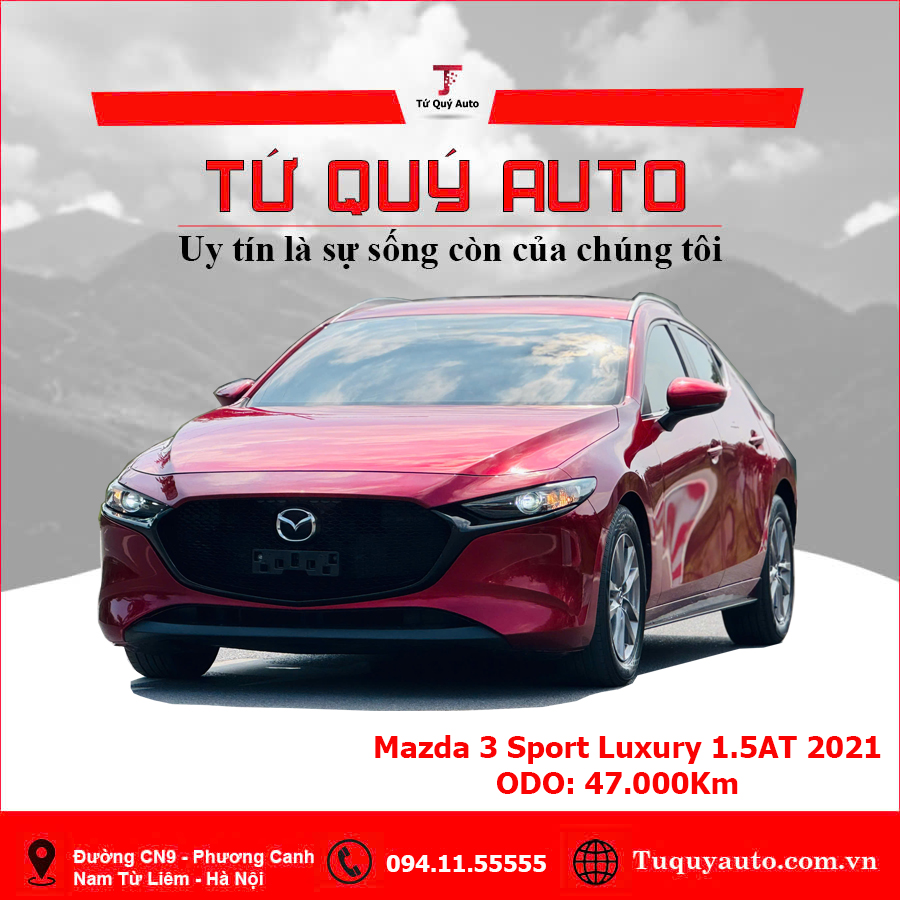 Xe Mazda 3 1.5L Sport Luxury 2021 - Đỏ