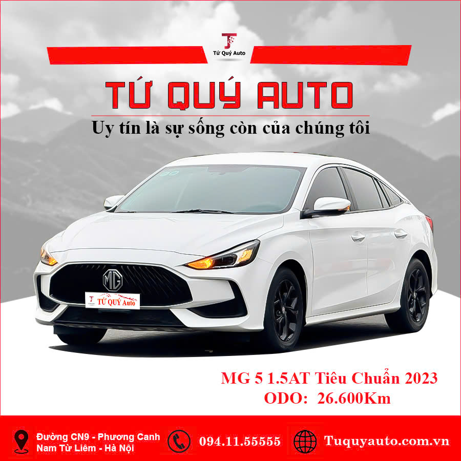 Xe MG 5 Standard 1.5 AT 2023 - Trắng