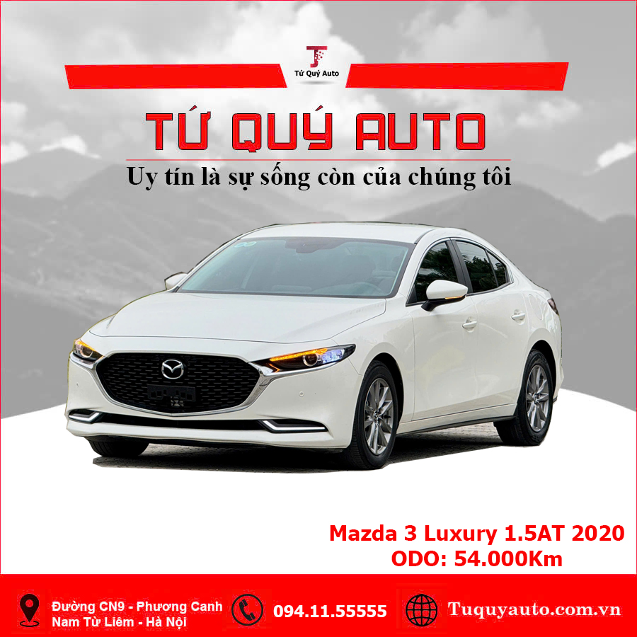 Xe Mazda 3 1.5L Luxury 2020 - Trắng